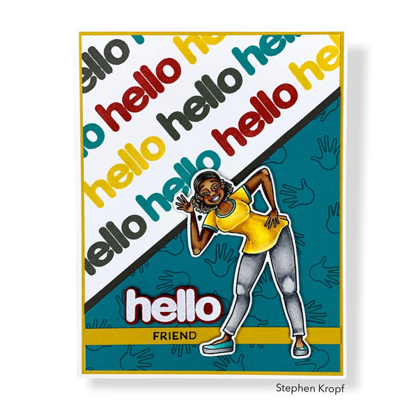 "Hello Friend" Clear Stamp Set
