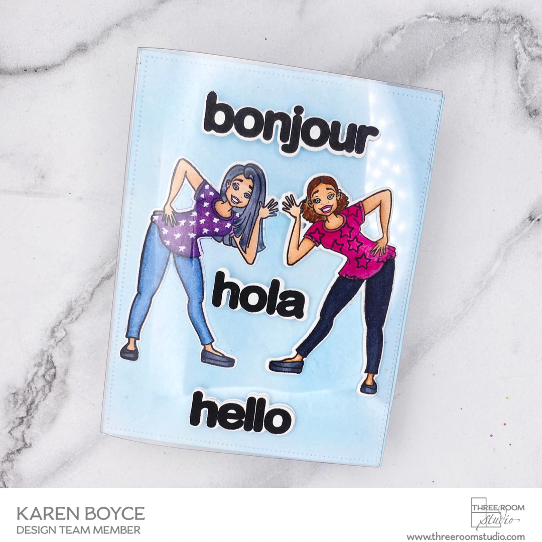 "Hello Friend" Clear Stamp Set