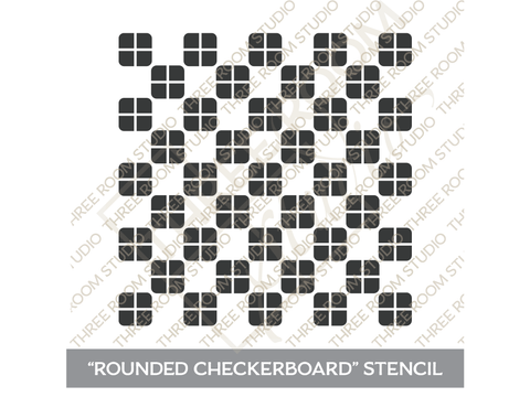 "Rounded Checkerboard" Stencil