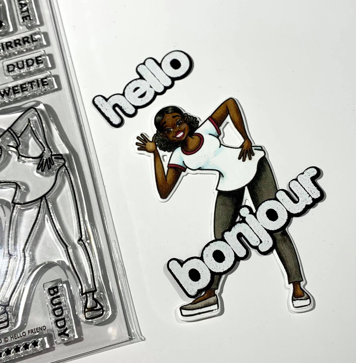 "Hello Friend" Clear Stamp Set