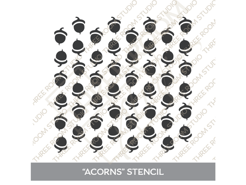 "Acorns" Stencil