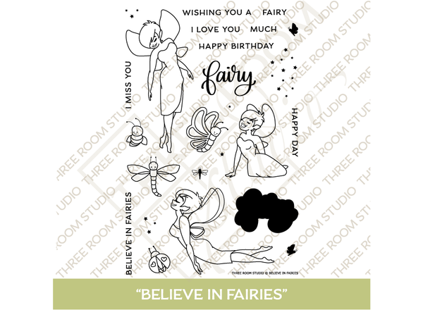 "Believe in Fairies" Clear Stamp Set