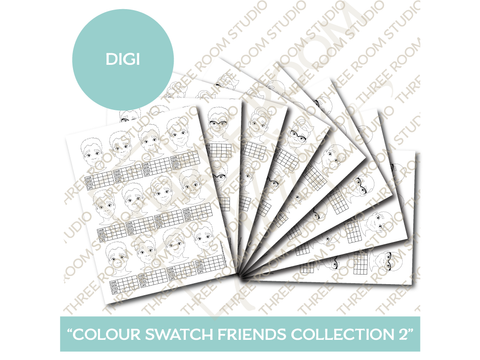 Colour Swatch Friends - Collection 2