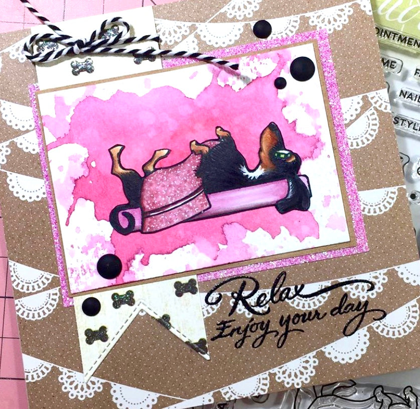"Doggie Spa Day" Clear Stamp Set