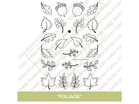 "Foliage" Clear Stamp Set