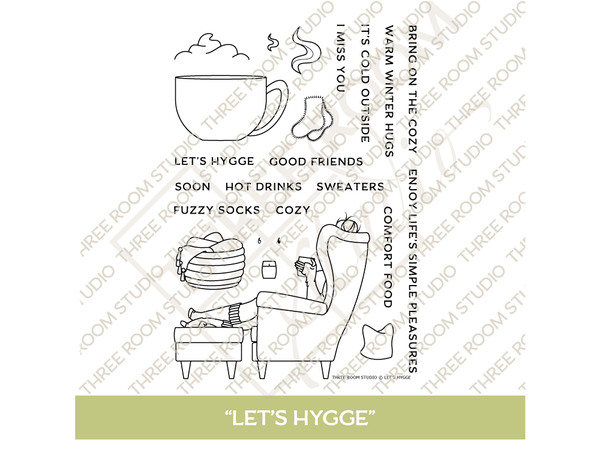 "Let's Hygge" Clear Stamp Set