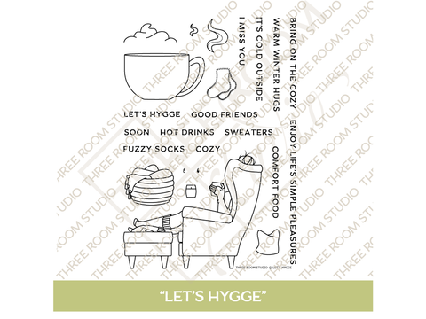 "Let's Hygge" Clear Stamp Set