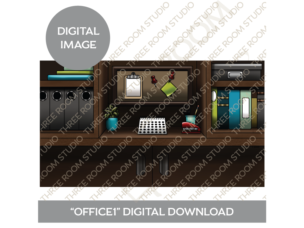 "Office1" Background Digital Download