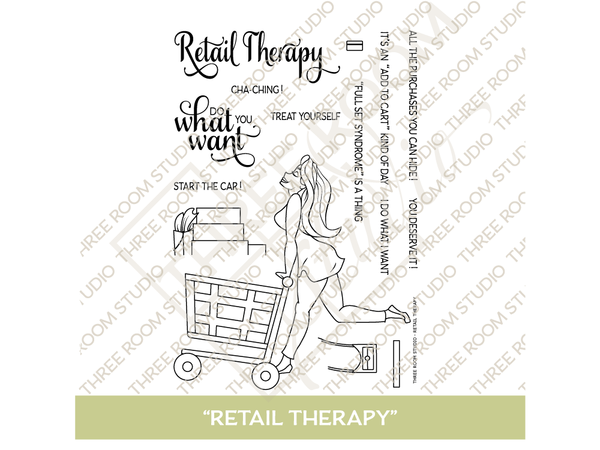 "Retail Therapy" Clear Stamp Set