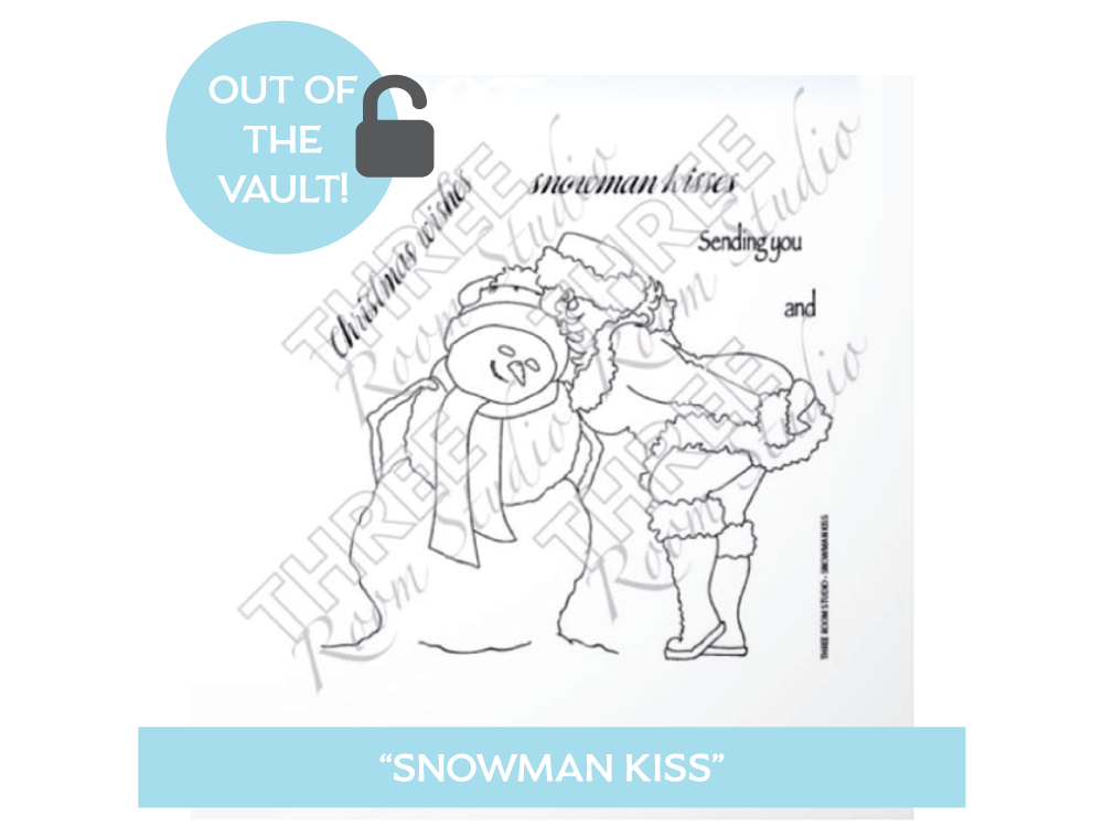"Snowman Kiss" Clear Stamp Set