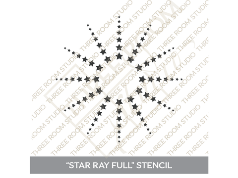 "Star Ray Full" Stencil
