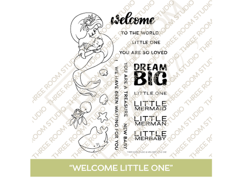 "Welcome Little One" Clear Stamp Set