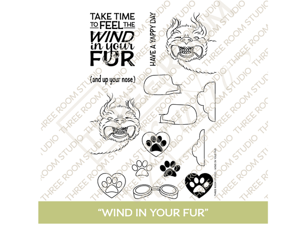 "Wind in Your Fur" Clear Stamp Set