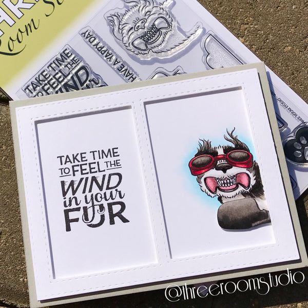 "Wind in Your Fur" Clear Stamp Set