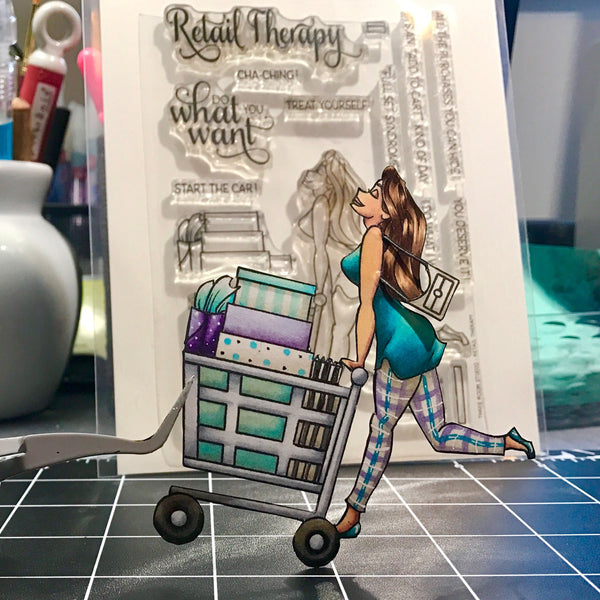 "Retail Therapy" Clear Stamp Set