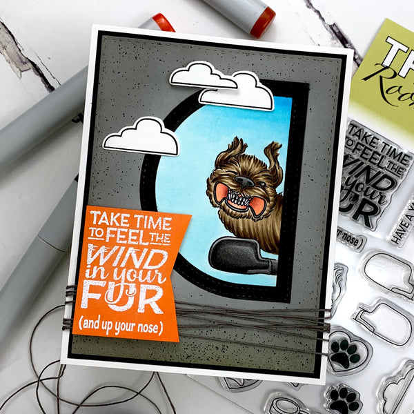 "Wind in Your Fur" Clear Stamp Set